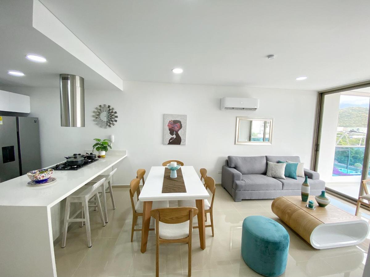 Apartamento Encantador Samaria Club De Playa, 3 Alcobas 6 Personas Playa Privada Santa Marta  Esterno foto